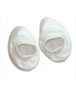 Organic Cotton - Baby Booties (White)